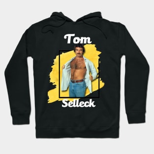 Tom Selleck//Yellow Splash Hoodie